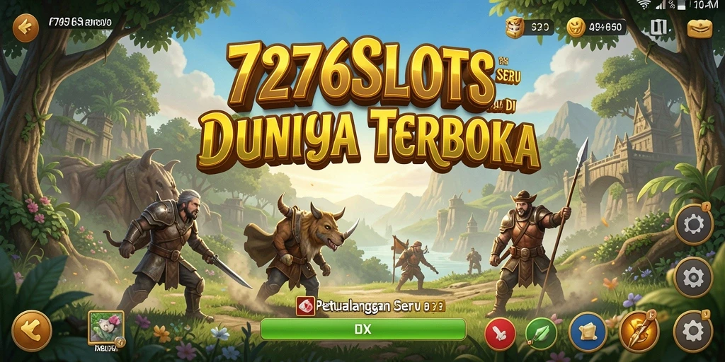 Tampilan gameplay seru di dunia terbuka 7276SLOTS yang menakjubkan.