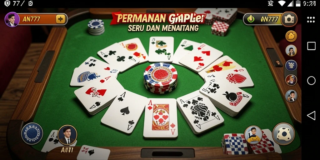 Tampilan Gameplay Gaple yang Seru di AN777