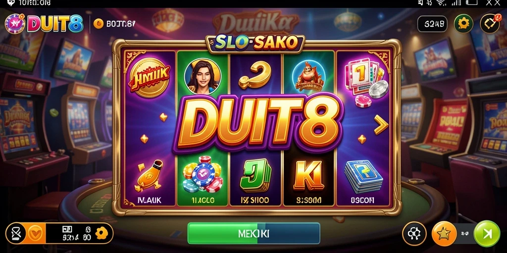 Tampilan gameplay menyenangkan di DUIT8 dengan grafis menawan.