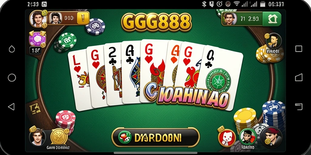 Screenshot gameplay GGG888 menampilkan aksi seru bermain Domino.