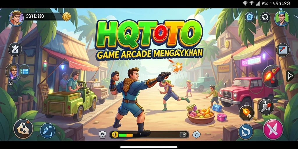 Screenshot HQTOTO menampilkan aksi seru dalam gameplay Arcade.