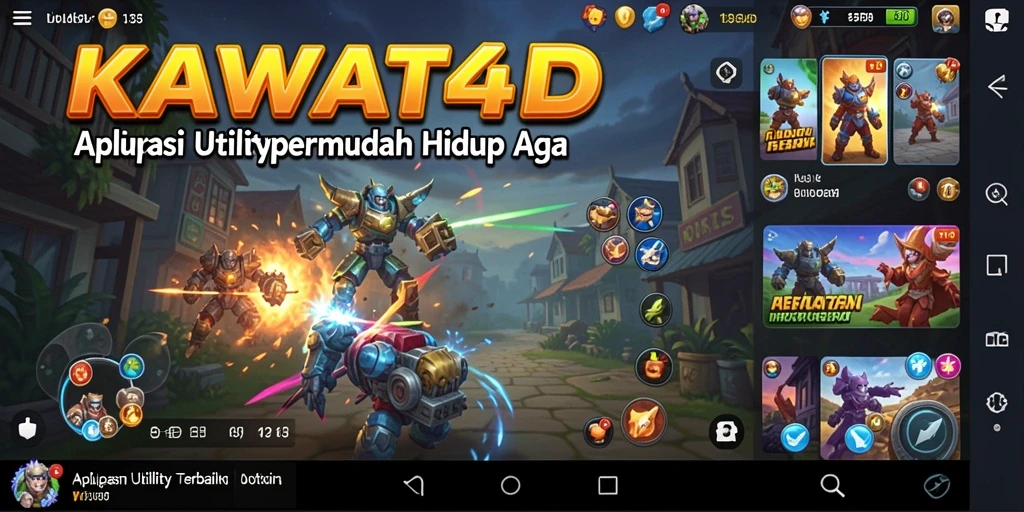 Tampilan antarmuka utama KAWAT4D yang intuitif dan menarik.