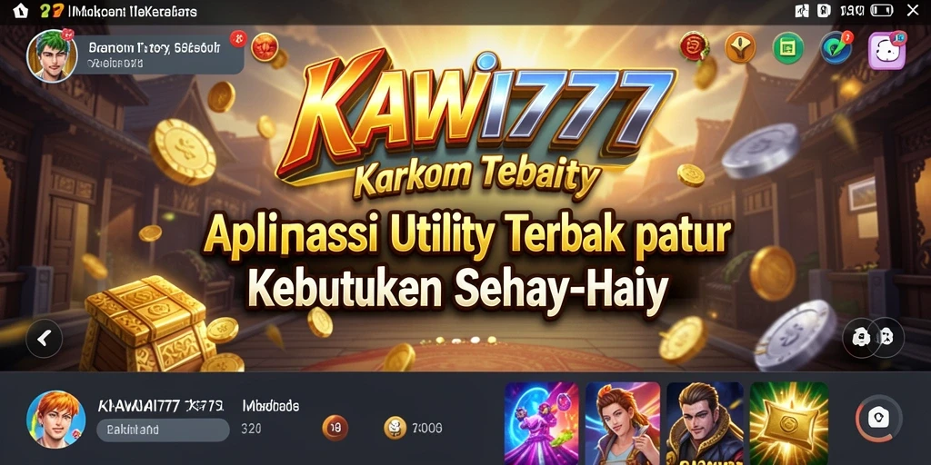 Screenshot KAWI777 menampilkan antarmuka aplikasi utility yang intuitif.