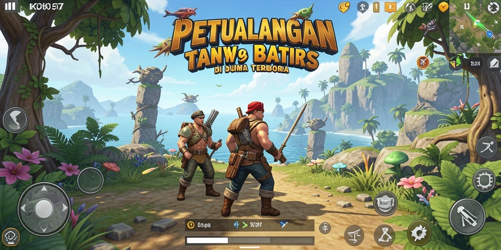 Tangkapan layar menunjukkan eksplorasi mendalam di dunia terbuka KO857.