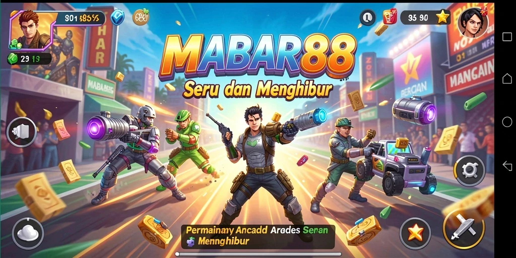 Tampilan gameplay MABAR88 yang seru dan menantang.