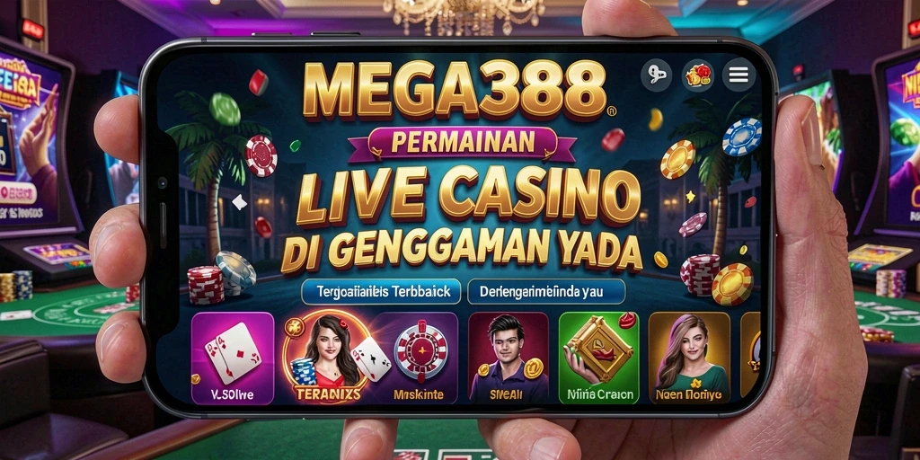 Tampilan gameplay Live Casino yang seru dan interaktif di MEGA388.