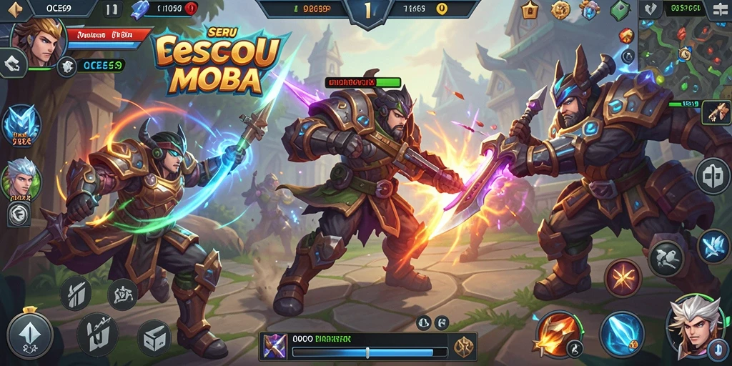 Tampilan gameplay seru dari OCE69 yang penuh strategi MOBA.