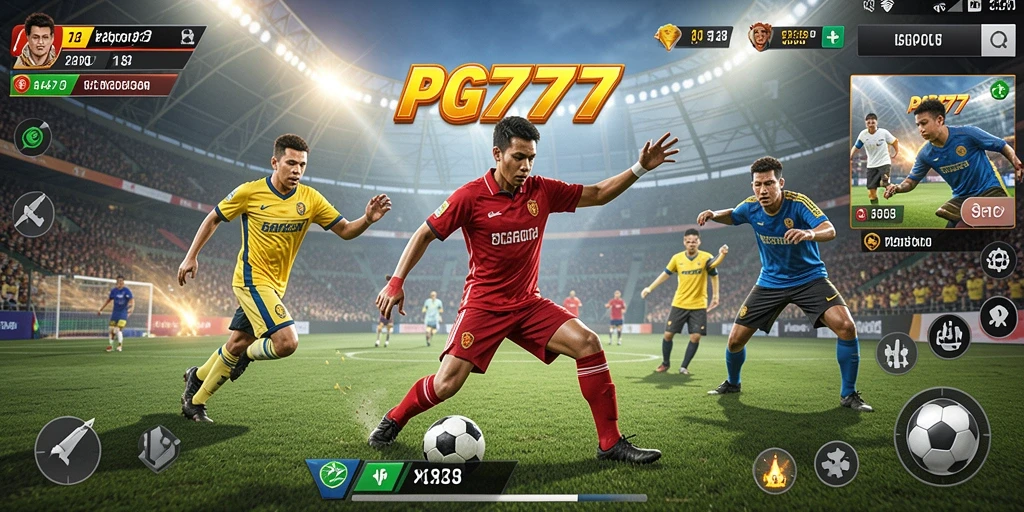 Tampilan seru gameplay olahraga di PG777 dengan aksi intens.