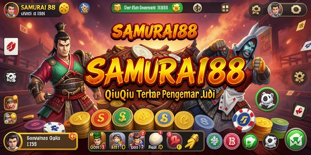 Tampilan gameplay seru dari permainan QiuQiu SAMURAI88.