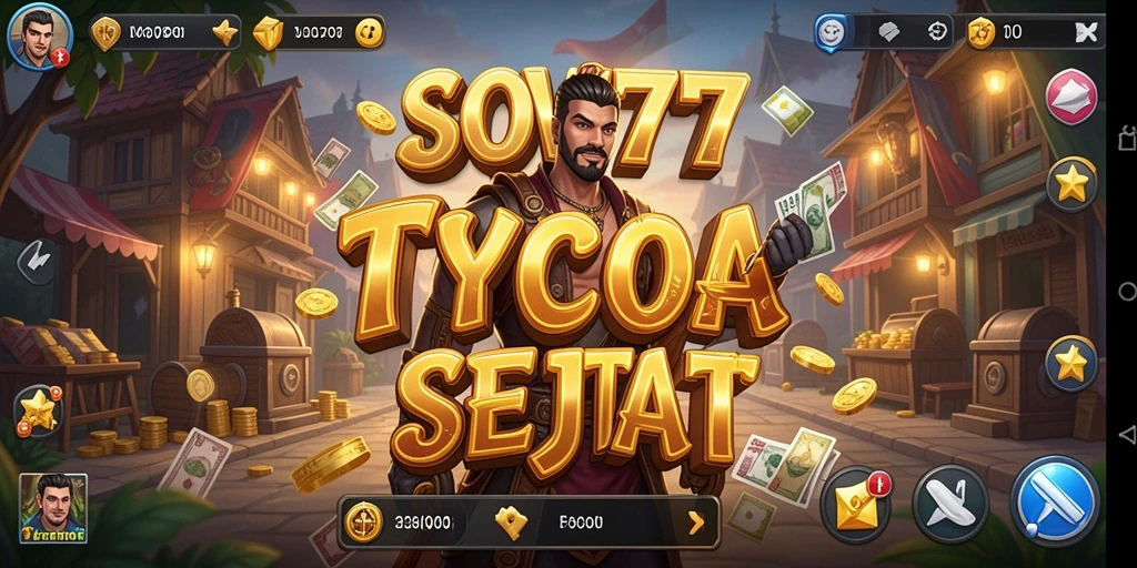Tampilan gameplay menarik SOV777 dalam pengelolaan bisnis Tycoon.
